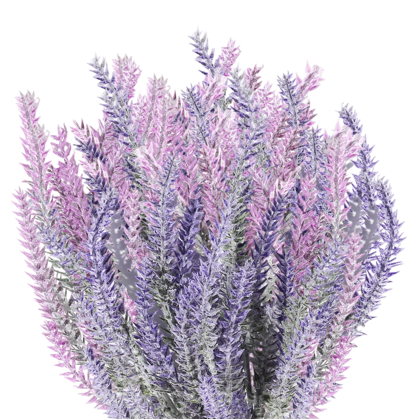 VATTEN HOME Ouddy Daily 12 Piezas De Flores De Lavanda Artificiales, Ramo De Lavanda Flocado Artificial Las Flores