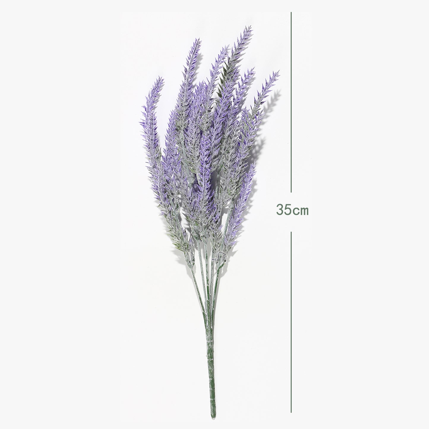 VATTEN HOME Ouddy Daily 12 Piezas De Flores De Lavanda Artificiales, Ramo De Lavanda Flocado Artificial Las Flores