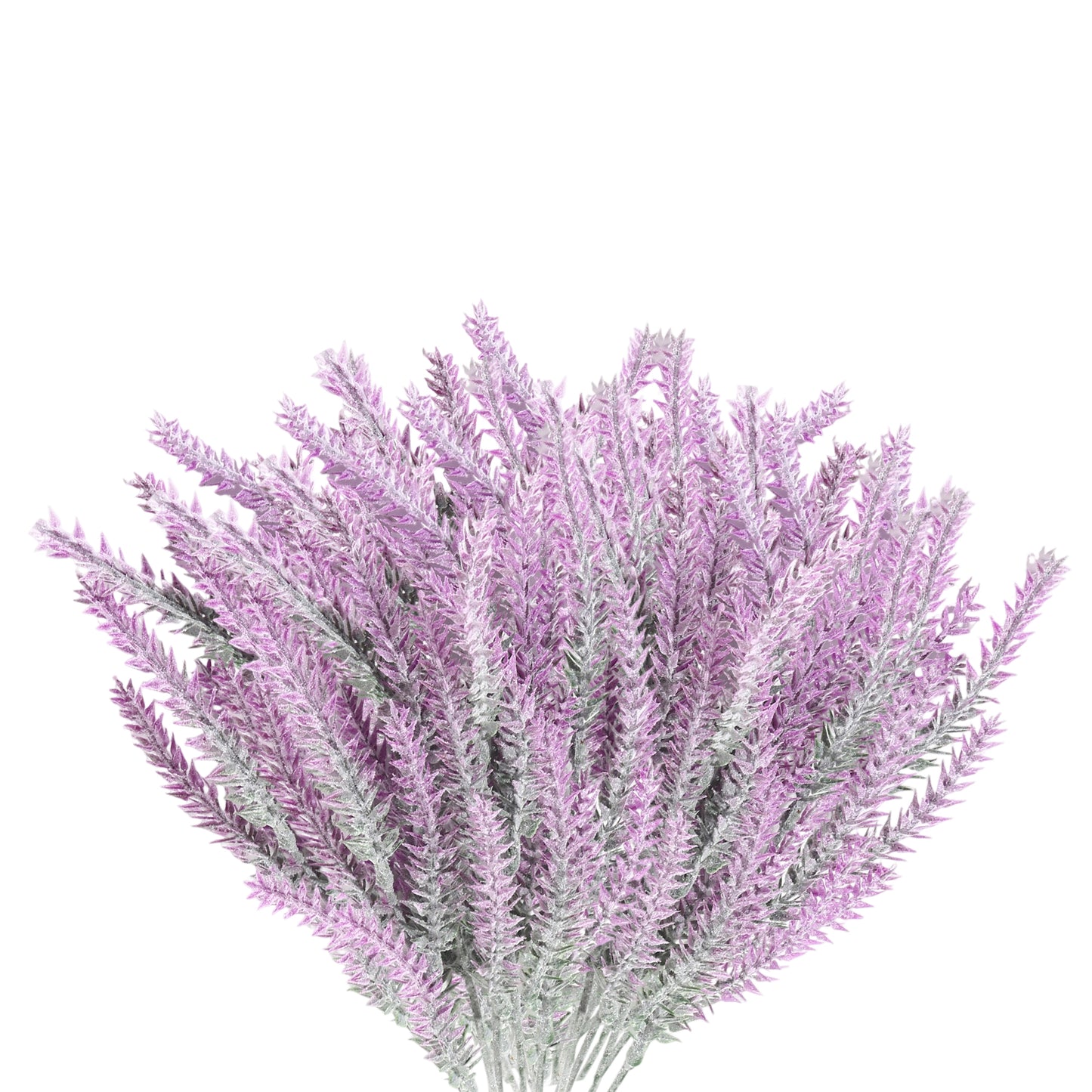 VATTEN HOME Ouddy Daily 12 Piezas De Flores De Lavanda Artificiales, Ramo De Lavanda Flocado Artificial Las Flores