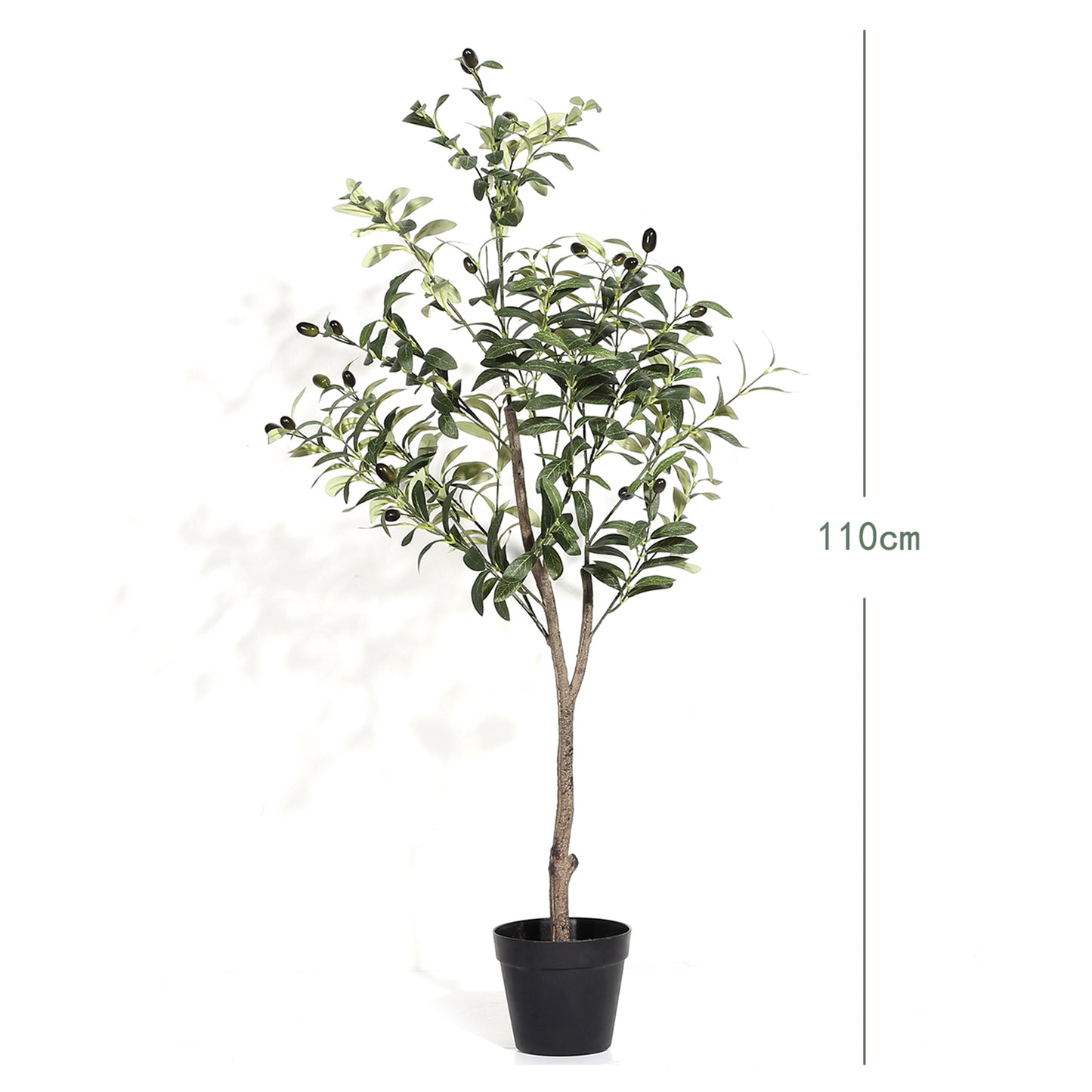 VATTEN HOME Olivo 110cm Planta Artificial Decorativa para hogar, Oficina, casa, balcón, Dormitorio